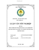 Luận văn tốt nghiệp ngành Kế toán doanh nghiệp: Kế toán bán hàng và xác định kết quả bán hàng tại công ty Cổ Phần Thương Mại Trường Ngân