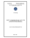 Luận văn Thạc sĩ Hoá học hữu cơ: Nghiên cứu thành phần hóa học và hoạt tính gây độc tế bào ung thư của Pouzolzia pentandra (Roxb.) Benn