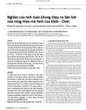 Nghiên cứu tính toán khung thép có liên kết nửa cứng theo mô hình của Kishi - Chen