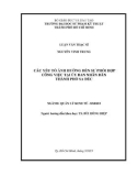 Luận văn Thạc sĩ Quản lý kinh tế: Các yếu tố ảnh hưởng đến sự phối hợp công việc tại UBND thành phố Sa Đéc