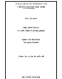 Tóm tắt Luận án Tiến sĩ Văn hóa học: Chợ Tiền Giang từ góc nhìn văn hóa học