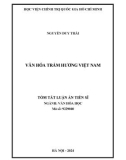 Tóm tắt Luận án Tiến sĩ Văn hóa học: Văn hóa trầm hương Việt Nam