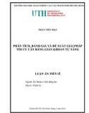 Luận án Tiến sĩ Kỹ thuật cơ khí động lực: Phân tích, đánh giá và đề xuất giải pháp tối ưu cân bằng giàn khoan tự nâng