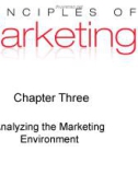 Lecture Principles of Marketing: Chapter 3