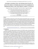 Crushed construction and demolition waste as reactive media in permeable reactive barriers to immobilize Pb(II) and Cd(II) from landfill leachate