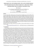 Research on anti-separation and anti-overturning of concrete block structures of a spillway with a protruding head during construction