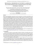 Mechanical properties of synthetic aggregate pelletized from waste concrete recycled fine powder in Vietnam