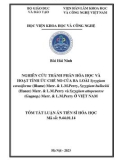 Tóm tắt Luận án Tiến sĩ Hóa học: Nghiên cứu thành phần hóa học và hoạt tính ức chế NO của ba loài Syzygium cerasiforme (Blume) Merr. & L.M.Perry, Syzygium bullockii (Hance) Merr. & L.M.Perry và Syzygium attopeuense (Gagnep.) Merr. & L.M.Perry ở Việt Nam