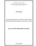 Luận án Tiến sĩ Khoa học giáo dục: Bảo đảm chất lượng trường cao đẳng trên địa bàn thành phố Hải Phòng theo tiếp cận AUN-QA