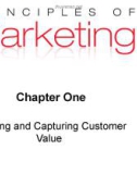 Lecture Principles of Marketing: Chapter 1