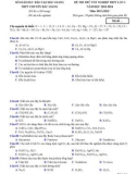 Đề thi thử tốt nghiệp THPT môn Hóa học năm 2023-2024 - Trường THPT chuyên Bắc Giang (Lần 1)