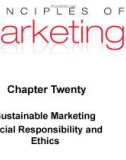 Lecture Principles of Marketing - Chapter 20