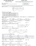 Đề thi thử tốt nghiệp THPT năm 2021 môn Toán - Cụm liên trường THPT Quảng Nam