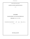 Giáo trình Bảo dưỡng và sửa chữa hệ thống lái (Ngành: Công nghệ ô tô - Trung cấp) - Trường Cao đẳng nghề Ninh Thuận