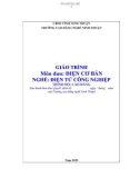 Giáo trình Điện cơ bản (Ngành: Điện tử công nghiệp - Cao đẳng) - Trường Cao đẳng nghề Ninh Thuận