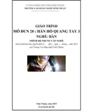 Giáo trình Hàn hồ quang tay 3 (Ngành: Hàn - Trung cấp) - Trường Cao đẳng nghề Ninh Thuận