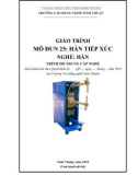 Giáo trình Hàn tiếp xúc (Ngành: Hàn - Trung cấp) - Trường Cao đẳng nghề Ninh Thuận