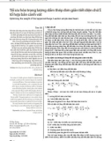 Tối ưu hóa trọng lượng dầm thép đơn giản tiết diện chữ I tổ hợp bản cánh vát