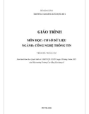 Giáo trình Cơ sở dữ liệu (Ngành: Công nghệ thông tin - Trung cấp) - Trường Cao đẳng Xây dựng số 1