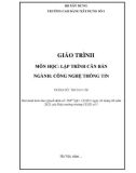 Giáo trình Lập trình căn bản (Ngành: Công nghệ thông tin - Trung cấp) - Trường Cao đẳng Xây dựng số 1 (2021)