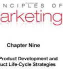 Lecture Principles of Marketing: Chapter 9