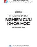 Giáo trình Phương pháp nghiên cứu khoa học (Đào tạo sau đại học): Phần 1