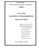 Giáo trình Nguyên lý thẩm định giá: Phần 1 - TS. Nguyễn Thanh Nhã