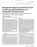 Đánh giá ảnh hưởng của lún lệch đến mô men của dầm trên công trình Nhà học số 4 Trường THPT liên cấp Phú Xuân