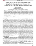 Nghiên cứu vai trò của nghe chép chính tả trong giảng dạy kĩ năng nghe cho sinh viên năm thứ 1 Trường Đại học Công nghệ, Đại học Quốc gia Hà Nội