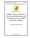 Luận văn Thạc sĩ Y học: Nghiên cứu độc tính cấp và tác dụng điều biến miễn dịch của viên nang cứng TD0070 trên thực nghiệm