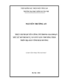 Luận văn Thạc sĩ Luật học: Thực hành quyền công tố trong giai đoạn xét xử sơ thẩm vụ án cố ý gây thương tích trên địa bàn tỉnh Hải Dương