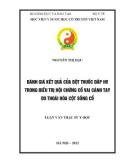 Luận văn Thạc sĩ Y học: Đánh giá kết quả của bột thuốc đắp HV trong điều trị hội chứng cổ vai cánh tay do thoái hóa cột sống cổ