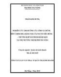 Tóm tắt luận văn Thạc sĩ Quản trị kinh doanh: Nghiên cứu ảnh hưởng của tính vị chủng đến ý định mua hàng nội của người tiêu dùng – trường hợp sản phẩm bánh kẹo tại thị trường thành phố Đà Nẵng