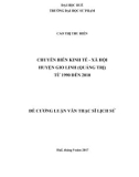 Luận văn Thạc sĩ Lịch sử: Chuyển biến kinh tế - xã hội huyện Gio Linh (Quảng Trị) từ 1990 đến 2010