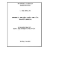 Luận văn Thạc sĩ Khoa học xã hội và nhân văn: Thi pháp truyện thiếu nhi của Ma Văn Kháng