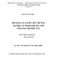 Luận văn Thạc sĩ Văn hóa học: Đời sống của sinh viên trường Đại học Sư phạm Thể dục Thể thao Hà Nội hiện nay