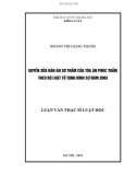 Luận văn Thạc sĩ Luật học: Quyền sửa bản án sơ thẩm của Tòa án phúc thẩm theo bộ Luật Tố tụng hình sự năm 2003