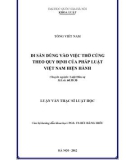 Luận văn Thạc sĩ Luật học: Di sản dùng vào việc thờ cúng theo quy định của pháp luật Việt Nam hiện hành