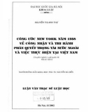 Luận văn Thạc sĩ Luật học: Công ước New York năm 1958 về công nhận và thi hành phán quyết trọng tài nước ngoài