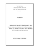 Luận văn Thạc sĩ Luật học: Định tội danh tội cố ý gây thương tích hoặc gây tổn hại cho sức khỏe của người khác theo pháp luật hình sự Việt Nam từ thực tiễn quận Thủ Đức, Thành phố Hồ Chí Minh