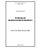 Luận văn Thạc sĩ Luật học: Kết hôn theo Luật hôn nhân và gia đình Việt Nam năm 2014