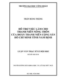 Luận văn Thạc sĩ Xã hội học: Hỗ trợ việc làm cho thanh niên nông thôn của Đoàn Thanh niên Cộng sản Hồ Chí Minh tỉnh Nam Định (nghiên cứu trường hợp Huyện Ý Yên)