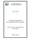 Tóm tắt Luận văn Thạc sĩ Triết học: Tư tưởng Nguyễn Đức Đạt qua tác phẩm Nam Sơn tùng thoại