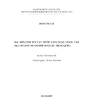 Luận văn Thạc sĩ Văn học Việt Nam: Đặc điểm thơ Huy Cận trước Cách mạng tháng Tám (Qua so sánh với thơ Đới Vọng Thư - Trung Quốc)