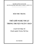 Luận văn Thạc sĩ Văn học: Thế giới nghệ thuật trong truyện ngắn Y Ban