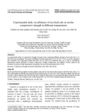 Experimental study on influence of rice husk ash on mortar compressive strength at different temperatures