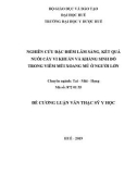 Đề cương Luận văn Thạc sĩ Y học: Nghiên cứu đặc điểm lâm sàng, kết quả nuôi cấy vi khuẩn và kháng sinh đồ trong viêm mũi xoang mủ ở người lớn