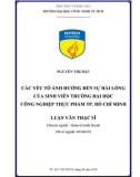 Luận văn Thạc sĩ: Các yếu tố ảnh hưởng đến sự hài lòng của sinh viên trường Đại học Công Nghiệp Thực Phẩm TP. Hồ Chí Minh