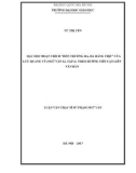 Luận văn Thạc sĩ Sư phạm Ngữ văn: Dạy học đoạn trích 'Hồn trương ba, da hàng thịt' của Lưu Quang Vũ (Ngữ văn 12, tập 2) theo hướng tiếp cận liên văn bản