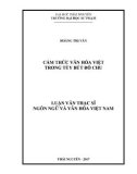 Luận văn Thạc sĩ Ngôn ngữ và Văn hóa Việt Nam: Cảm thức văn hóa Việt trong tùy bút Đỗ Chu